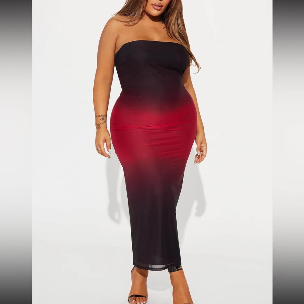 Mesh maxi dress
